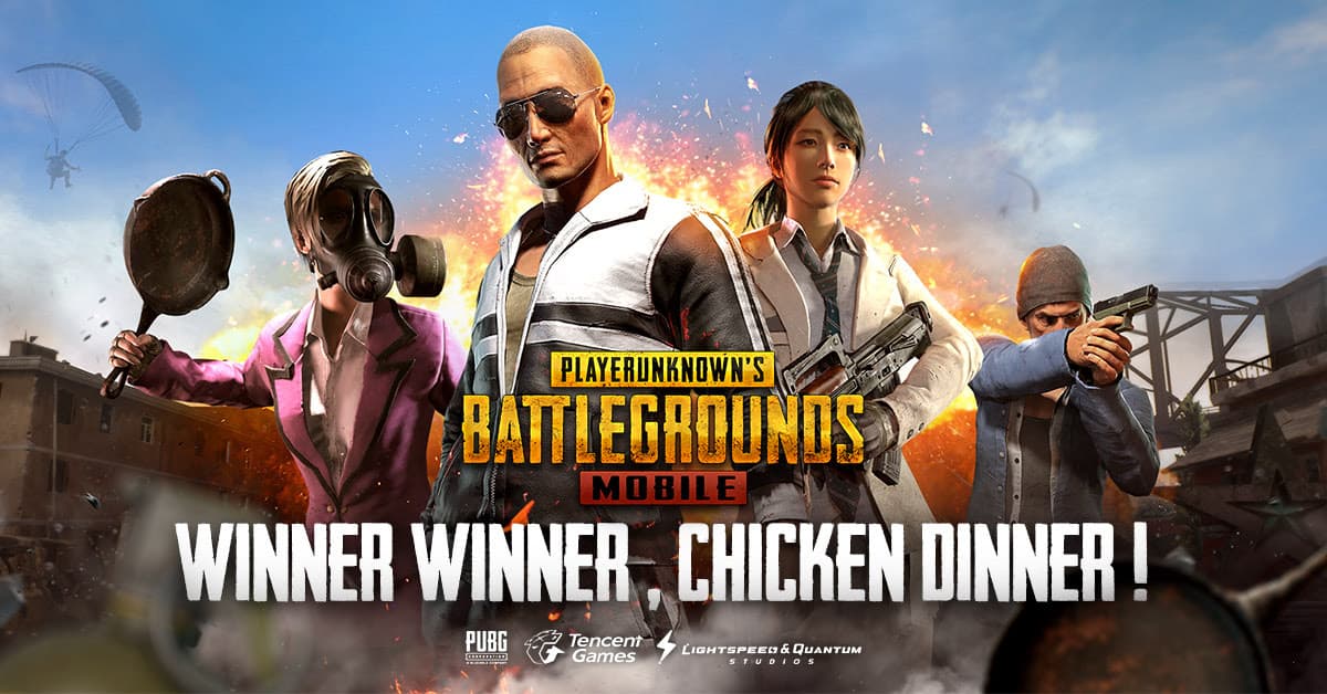 PUBG mobile battle scene